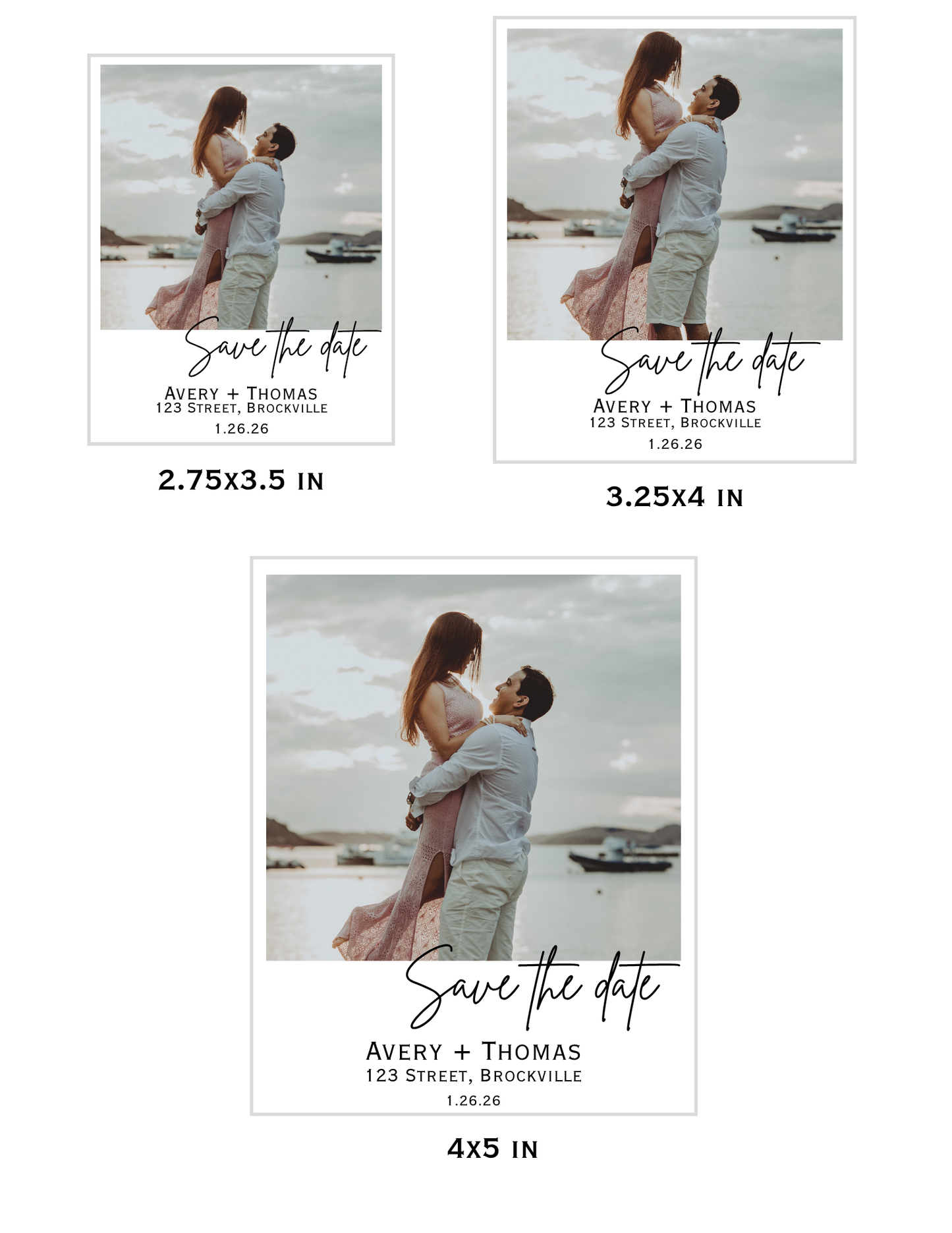Customized Save The Date Magnets (size options)