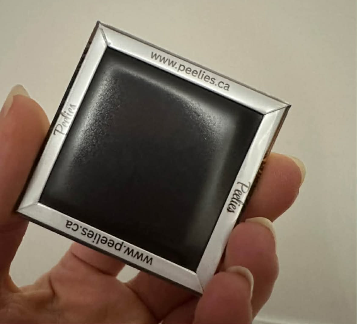 Back of Custom fridge magnet created from customer photos